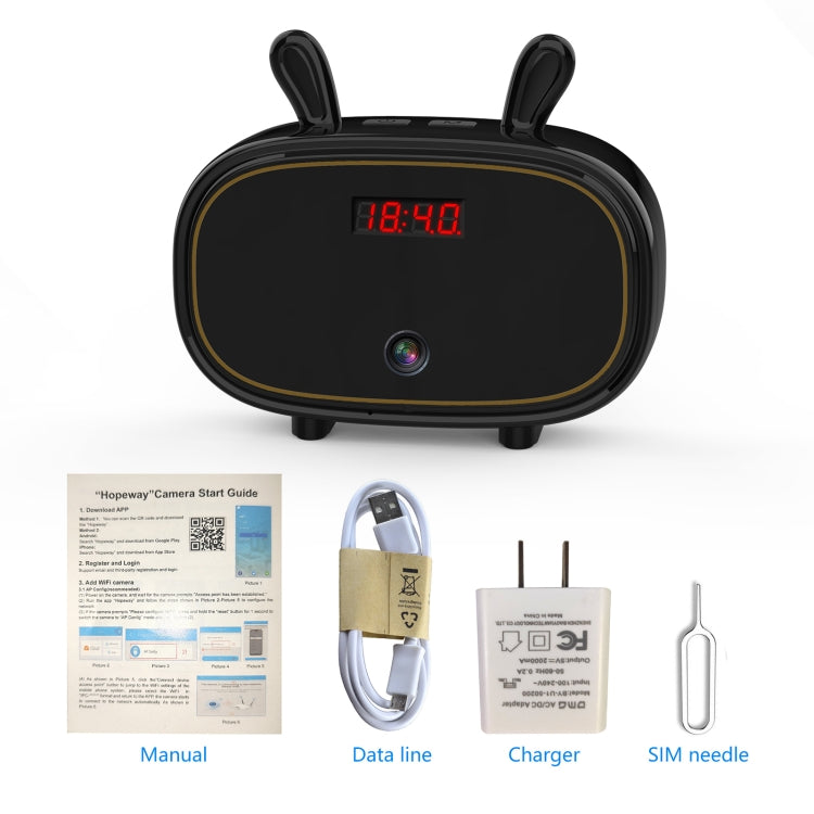 F11 Bluetooth Speaker Wireless Camera with Clock Display, Support Night Vision / Motion Detection / TF Card