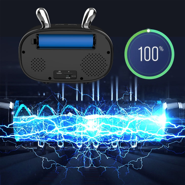 F11 Bluetooth Speaker Wireless Camera with Clock Display, Support Night Vision / Motion Detection / TF Card