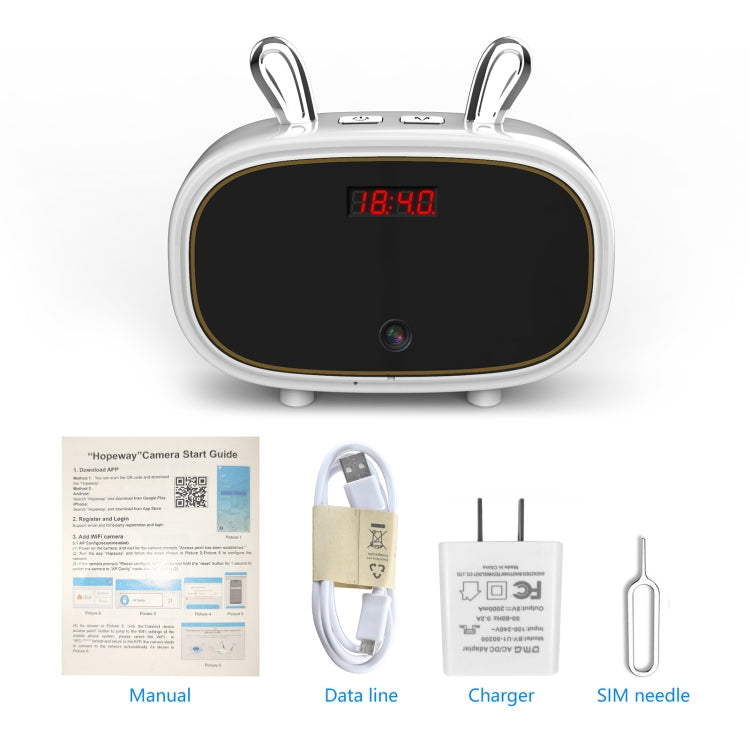 F11 Bluetooth Speaker Wireless Camera with Clock Display, Support Night Vision / Motion Detection / TF Card