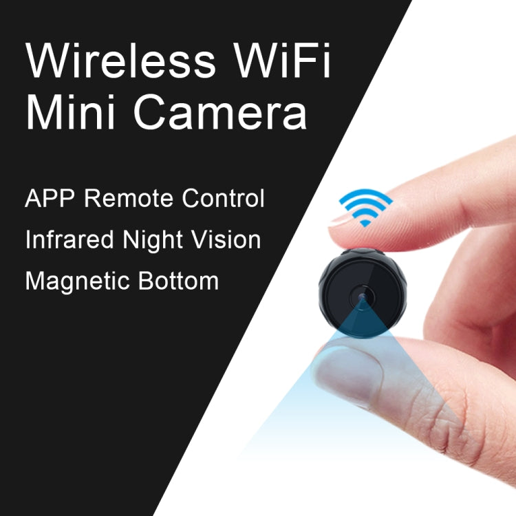 WD8S Wireless Smart Mini Camera, Support Infrared Night Vision & Motion Detection(Black)