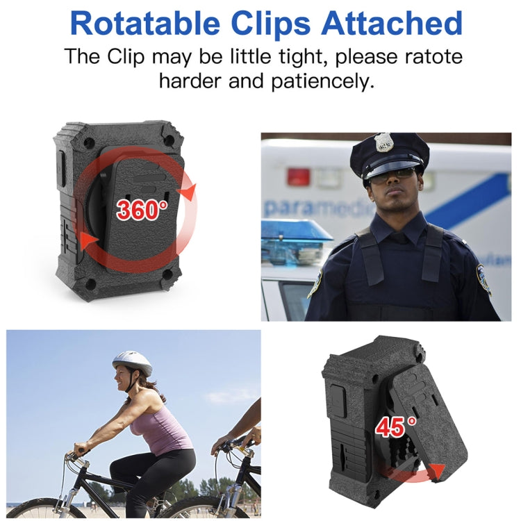 A12 1080P HD 150 Degrees View Angle Field Recorder with Clip, Support Infrared Night Vision & TF Card