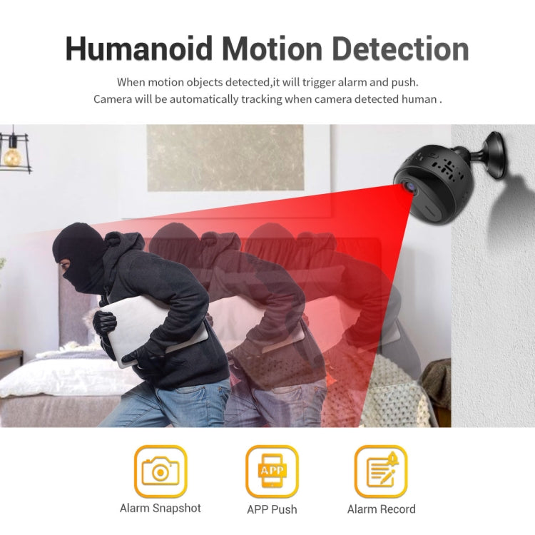 G30 HD 1080P WiFi IP Camera, Support Night Vision & Motion Detection & TF Card (Black)