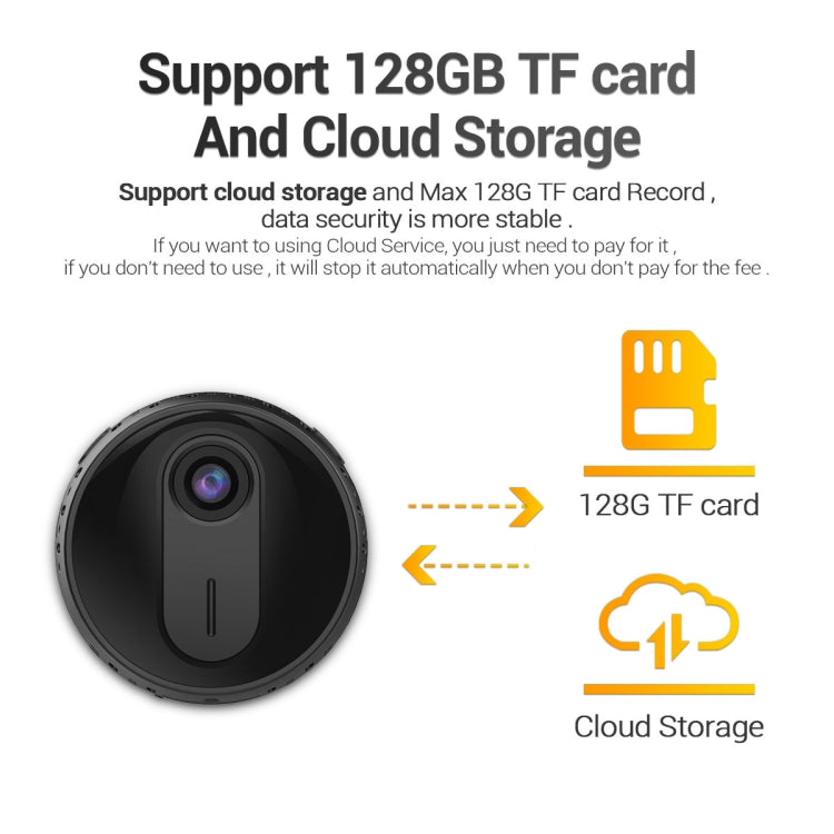 G30 HD 1080P WiFi IP Camera, Support Night Vision & Motion Detection & TF Card (Black)