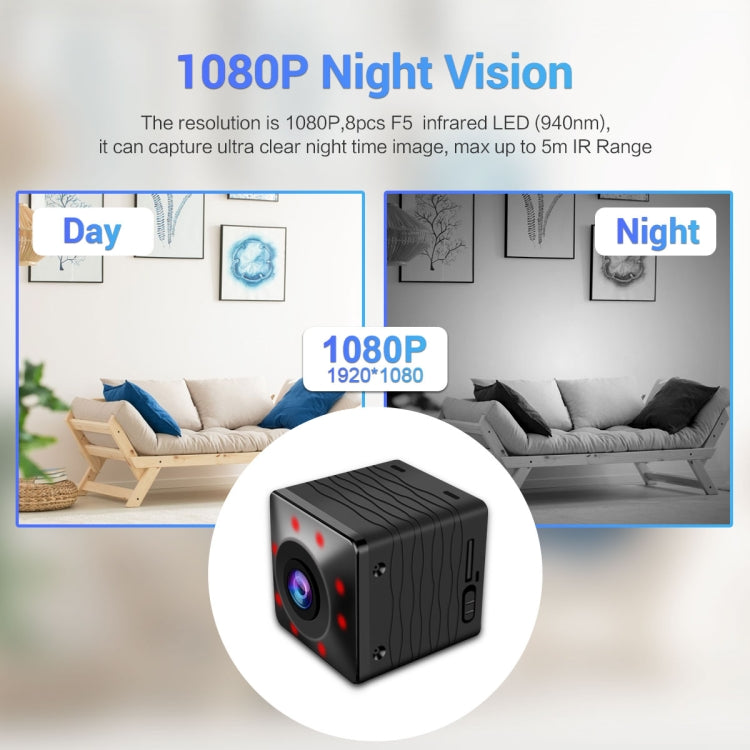 G36 HD 1080P WiFi IP Camera, Support Night Vision & Motion Detection & TF Card (Black)