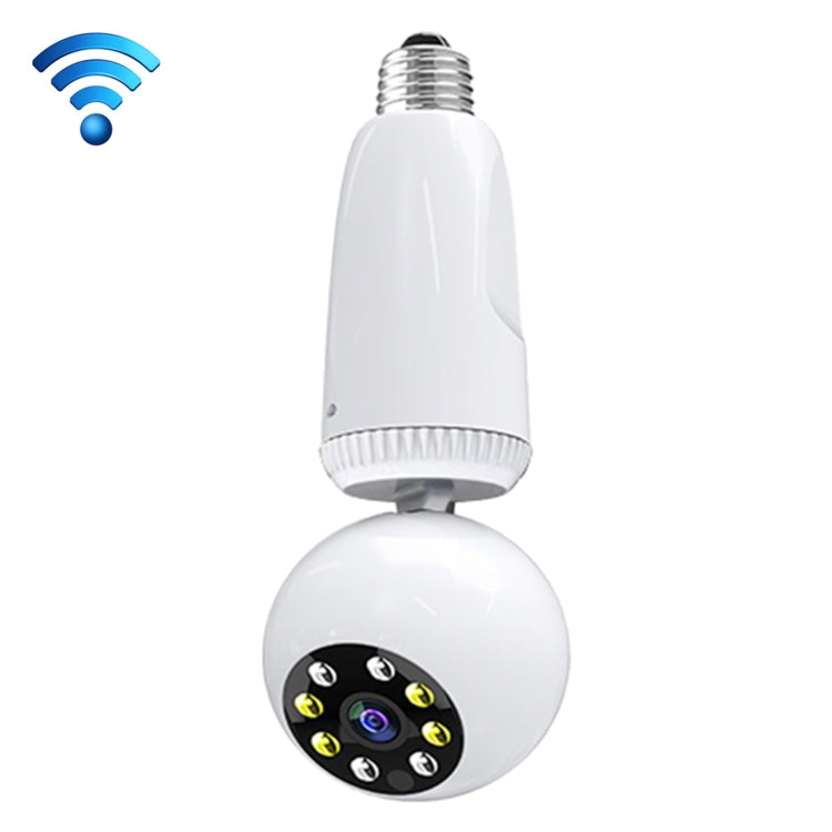 DP20 360 Degrees Rotation 2.0 Million Pixels Wireless Bulb Shape Camera, Support Motion Detection & Infrared Night Vision & Two-way Audio & TF Card(White)