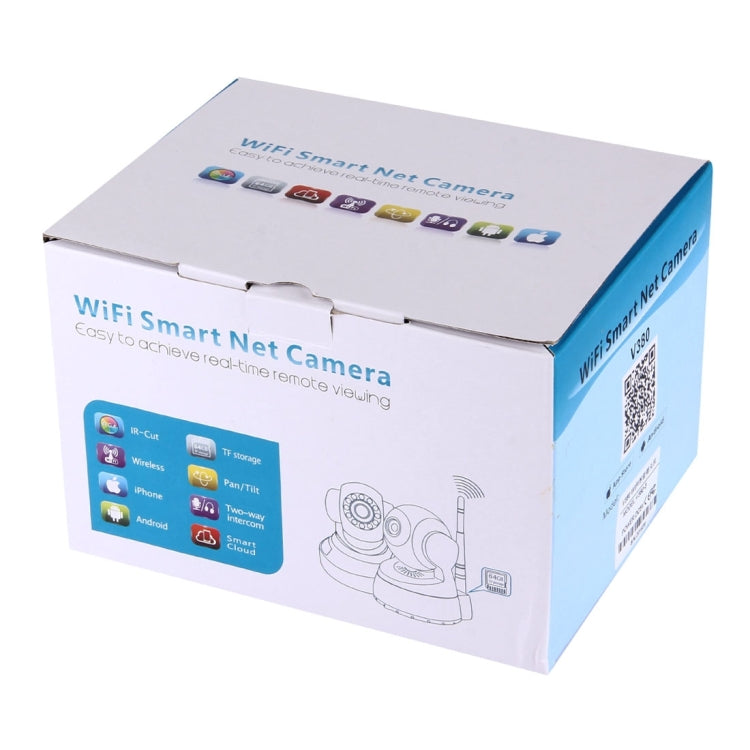 V380 HD 720P 1.0MP 360 Degree Rotatable AP Hotspot Connection P2P IP Camera Wireless WiFi Smart Security Camera, Support Monitor Detection & IR Night Vision & Mobile Phone Remote Control & Two-way Talking