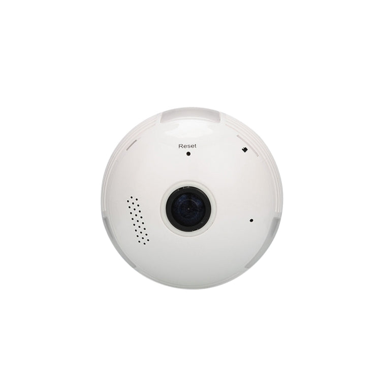 EC7-J8 1.3MP 360 Degree Bulb Lamp Network Panoramic Camera Wireless WiFi Smart Security Camera, Support Monitor Detection & Voice intercom & 128GB Micro SD Card(White)