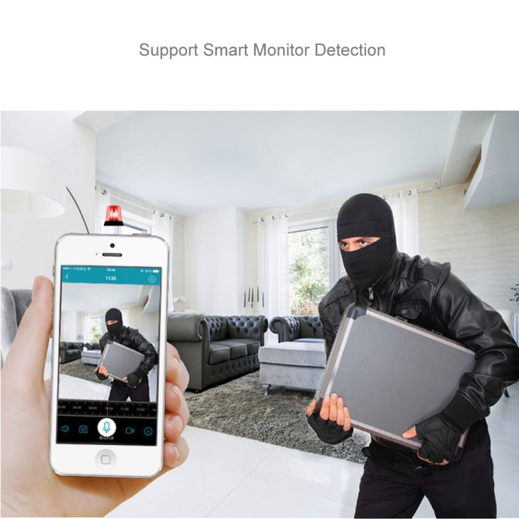 EC7-J8 1.3MP 360 Degree Bulb Lamp Network Panoramic Camera Wireless WiFi Smart Security Camera, Support Monitor Detection & Voice intercom & 128GB Micro SD Card(White)