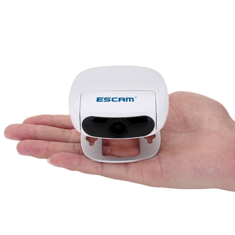 ESCAM Shell QN01 1/3 inch CMOS 2.0MP WiFi IP Camera, Program: Ambarella A5S, Support Motion Detection / Night Vision, IR Distance: 10m(White)