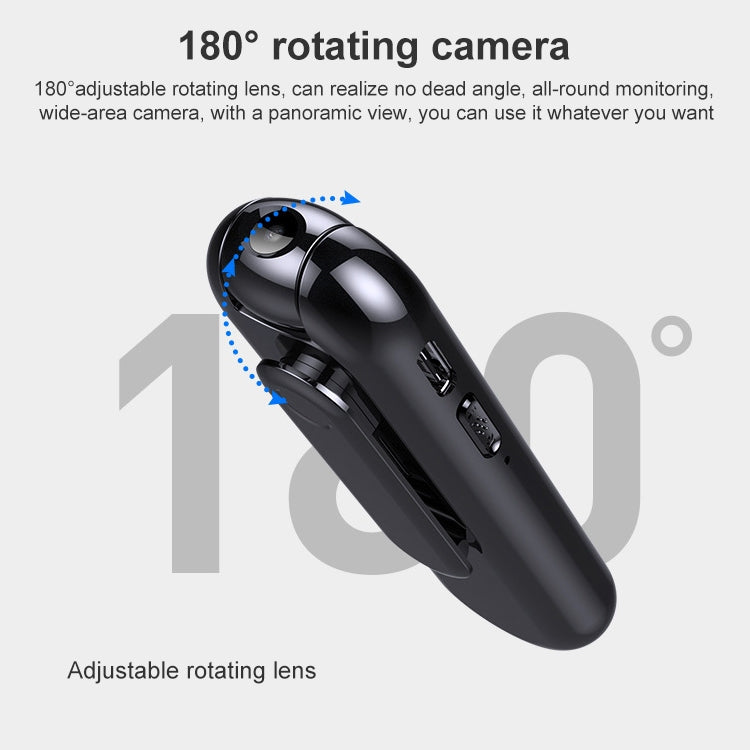 V5 8GB Thumb Mini 1080P Vlogging Video Recorder Camera with Clip