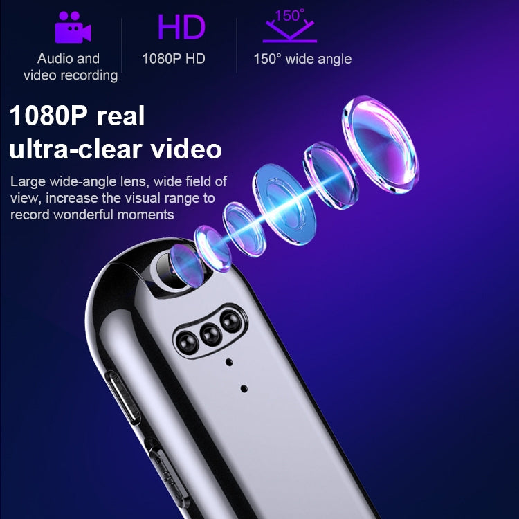 16GB Thumb Mini 1080P Vlogging Video Recorder Camera with Clip
