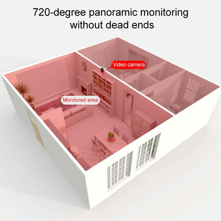 VH830-M01 720 Degree Panoramic IP Camera Infrared WiFi Remote Network Monitor
