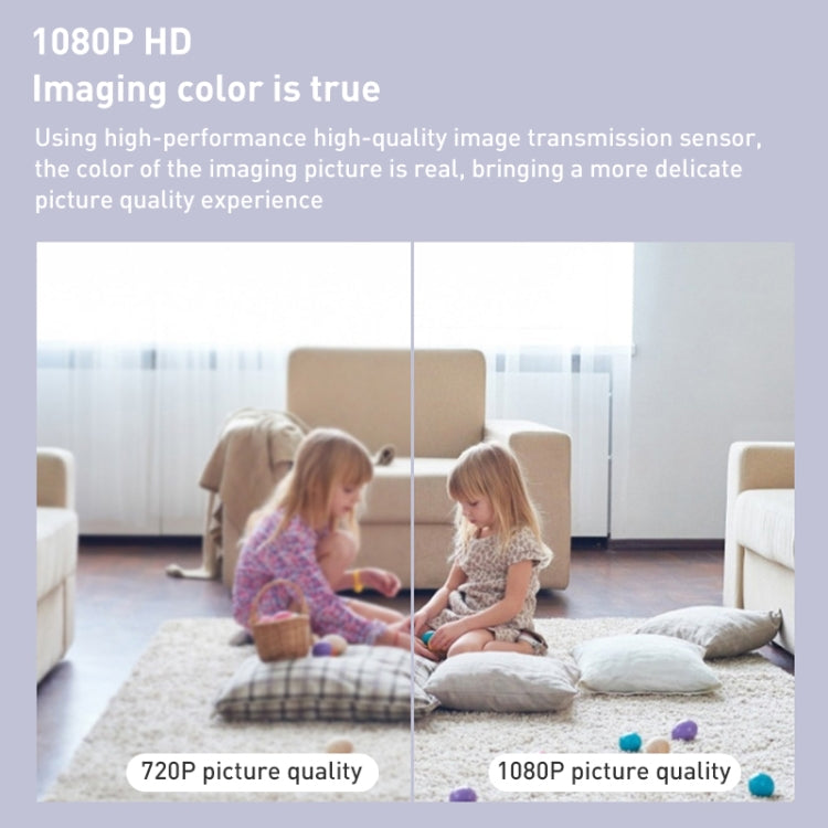 AS02 1080P HD Home Security Surveillance Camera Supports Infrared Night Vision, Two-Way Voice Intercom, No TF Card