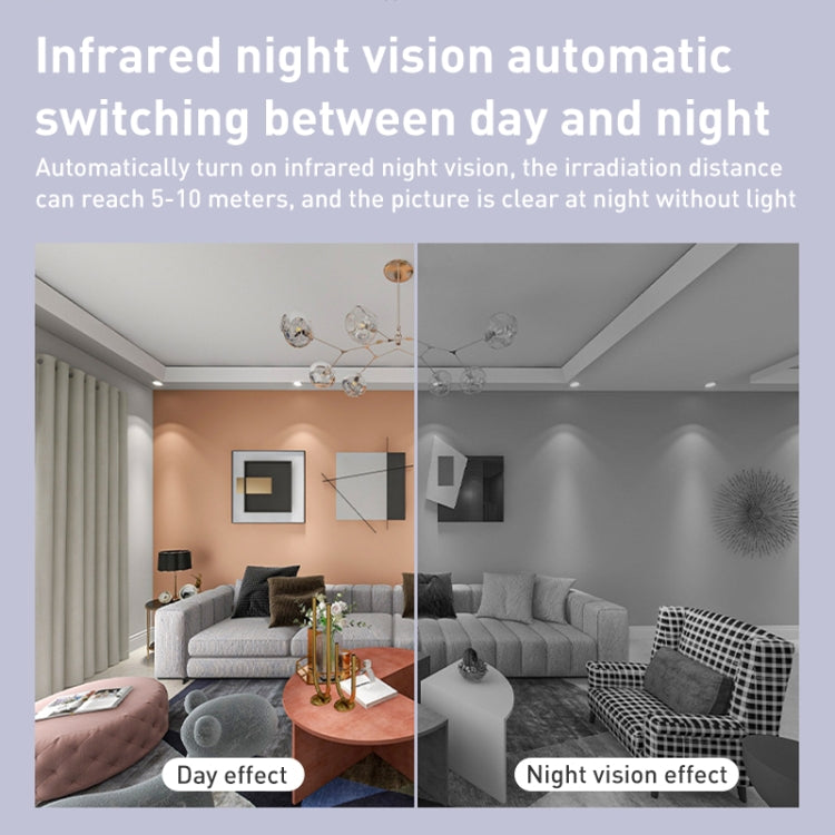 AS02 1080P HD Home Security Surveillance Camera Supports Infrared Night Vision, Two-Way Voice Intercom, No TF Card