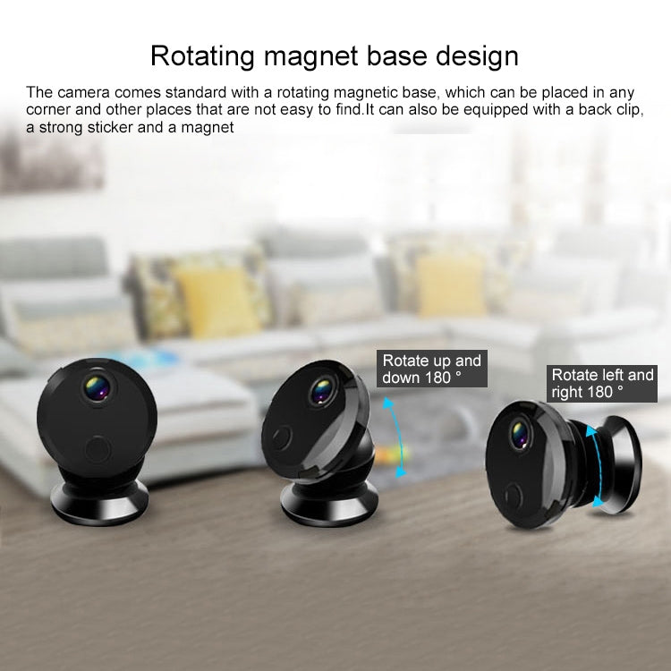 HDQ15 4K HD WIFI Mini Camera, with IR Night Vision & Remote Surveillance