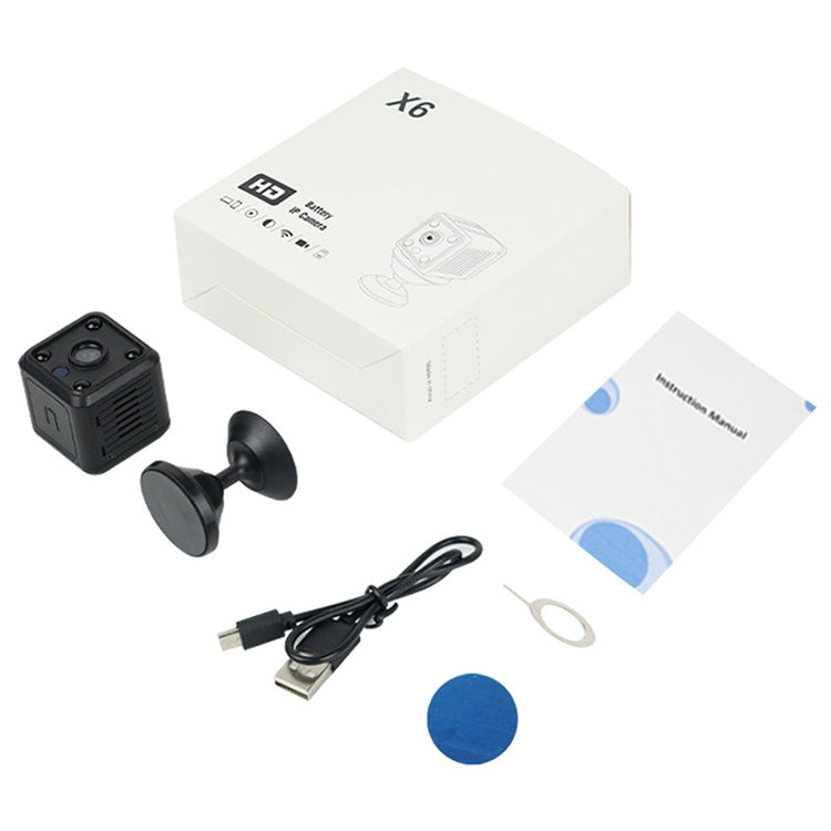 X6 Mini Cube 1080P HD WIFI Home Security Camera