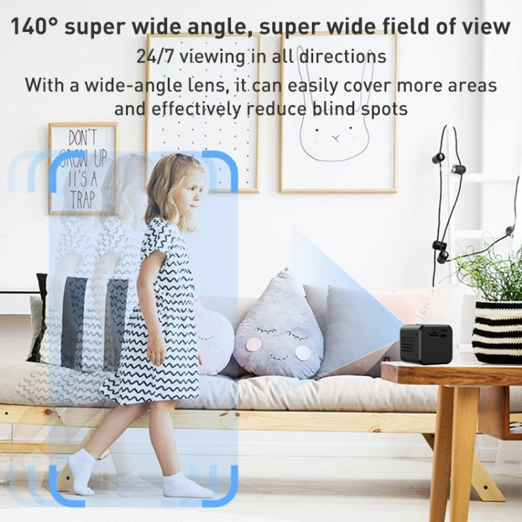 4G Network 4.0P Mini HD Home Security Camera 128G Memory(Black)