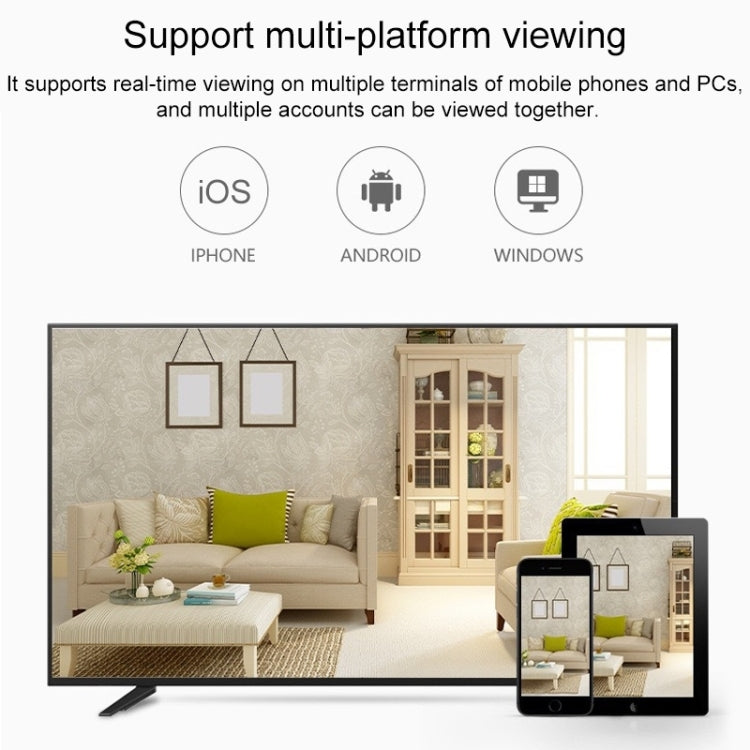 XB-61 360-degrees Spherical WiFi Full Color Monitor HD Camera, Supports Motion Detection & Voice Intercom & Night Vision