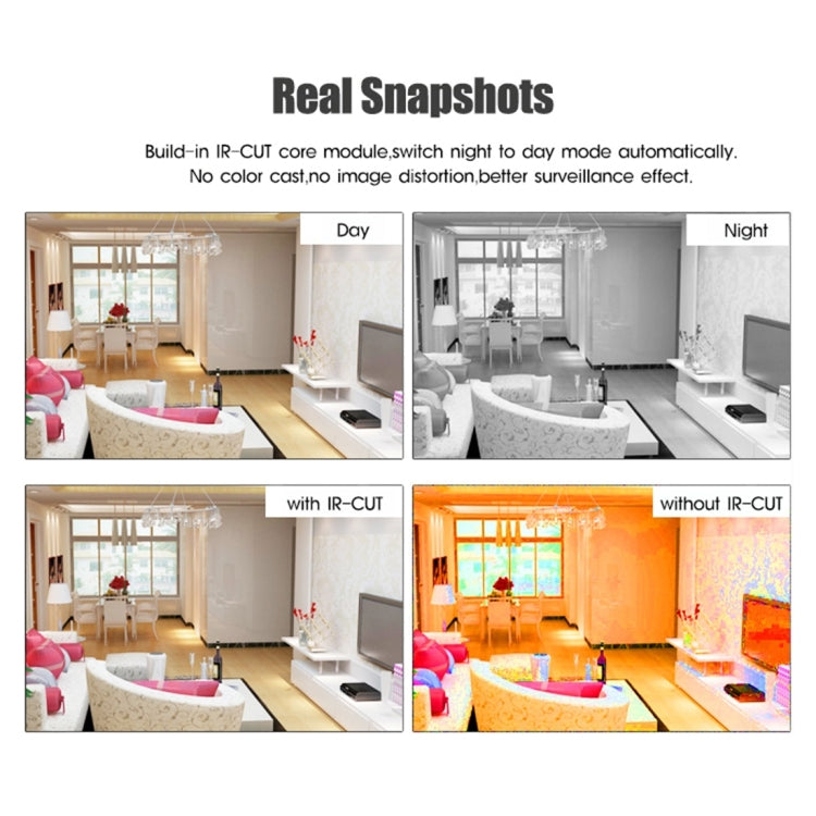 Bosesh-SD13W 1/3 inch AR0130 P2P H.264 IR-Cut Night Vision Motion Detection Waterproof WiFi IP Dome Camera, IR Distance: 20m
