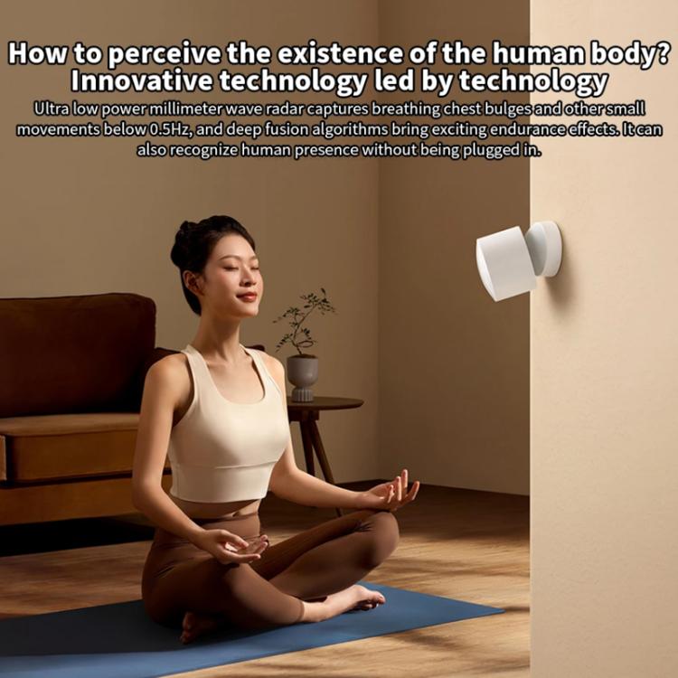 Xiaomi Presence Sensor XMOSB01XS Smart Wireless Home Connection Bluetooth 5.0 Body Motion Sensors  - White