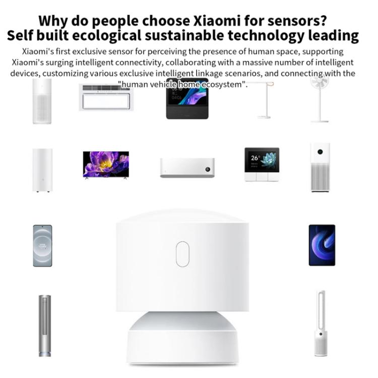 Xiaomi Presence Sensor XMOSB01XS Smart Wireless Home Connection Bluetooth 5.0 Body Motion Sensors  - White
