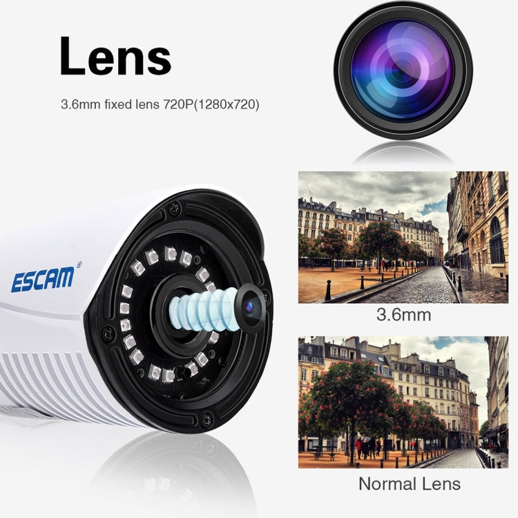 ESCAM ESCAM Plane QE07 HD 720P ONVIF 1/4 inch CMOS 1.0MP Bullet IP Camera, Support Motion Detection / Night Vision, IR Distance: 15m