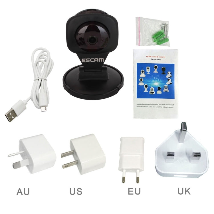 ESCAM Diamond QF506 HD 720P ONVIF 1/4 inch CMOS 1.0MP WiFi IP Camera, Support Motion Detection / Night Vision, IR Distance: 5m