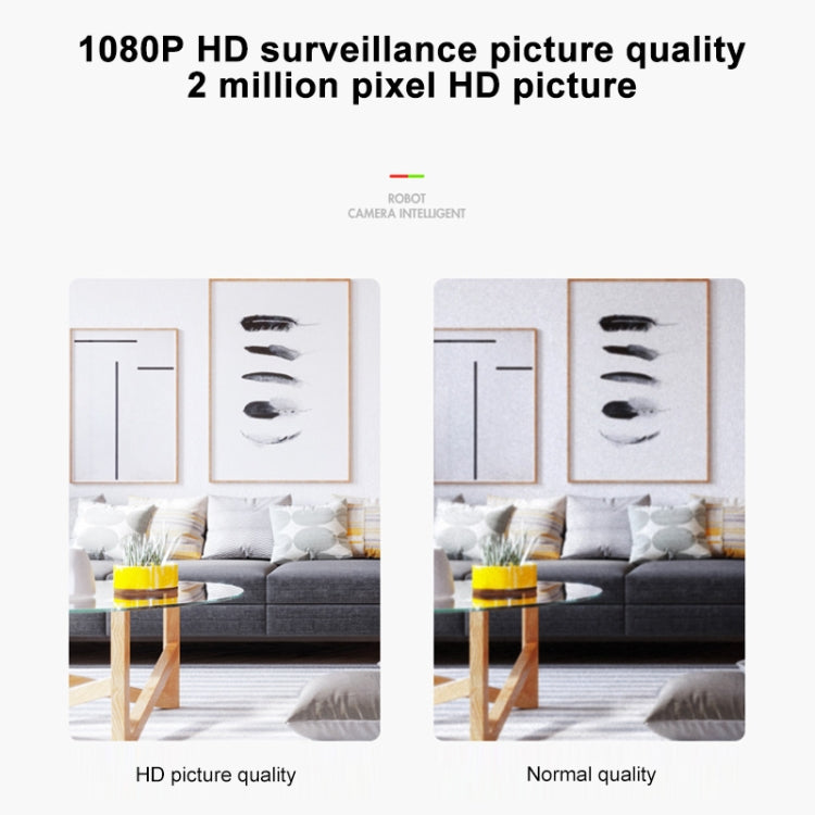 Difang DF- Y006 1080P Intelligent Robot Wireless Camera HD Night Vision Wifi Network Phone Remote Home Monitor(Black)