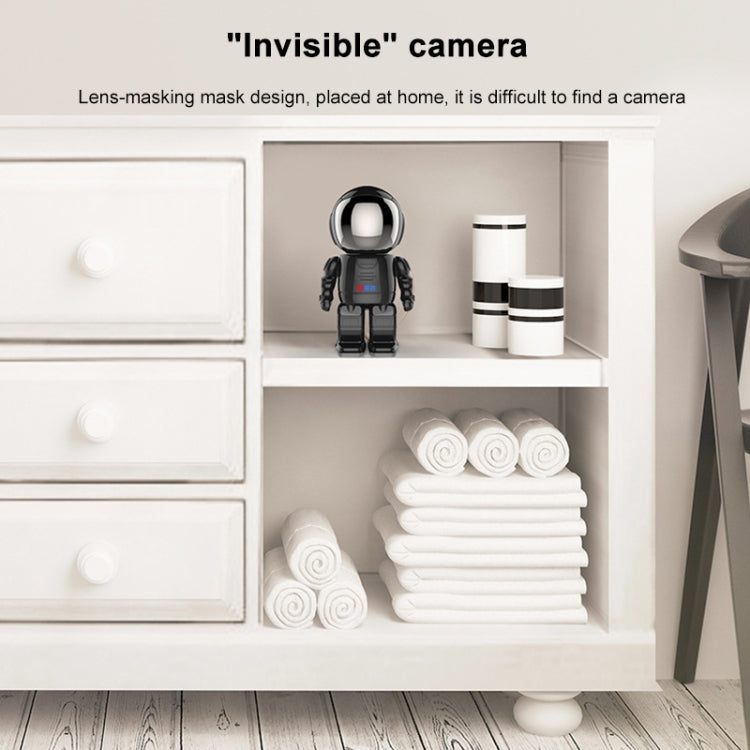 Difang DF- Y006 1080P Intelligent Robot Wireless Camera HD Night Vision Wifi Network Phone Remote Home Monitor(Black)