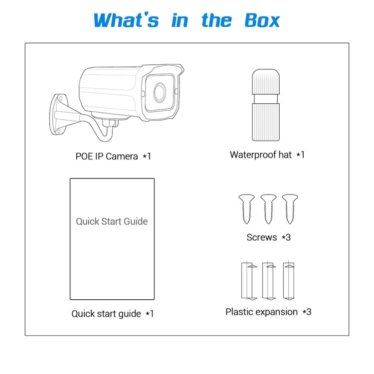 ESCAM QD300 HD 1080P IP66 Waterproof P2P POE IP Camera, Support Night Vision / Motion Detection / ONVIF (White)