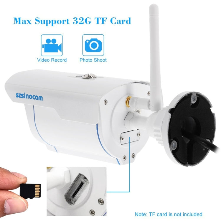 szsinocam SN-IPC-3009FCSW10 HD 720P H.264 1.0 Megapixel WiFi Infrared IP Bullet Camera, Support Night Vision / Motion Detection, IR Distance: 20-30m