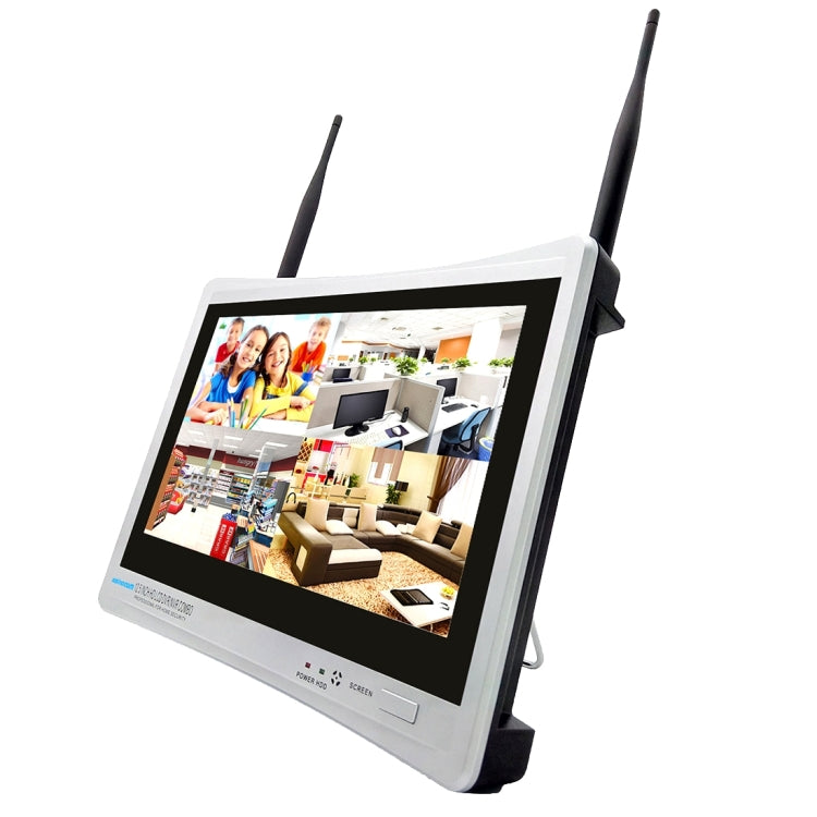szsinocam SN-NVK-9136 4CH HD 960P 1.3MP 2.4GHz WiFi IP Bullet Camera 12.5 inch LCD Screen NVR Kit, IR Distance: 20-30m