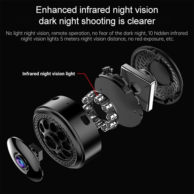 W12 Mini 1080P HD Wireless Camera, Support Non-light Infrared Night Vision / Motion Detection