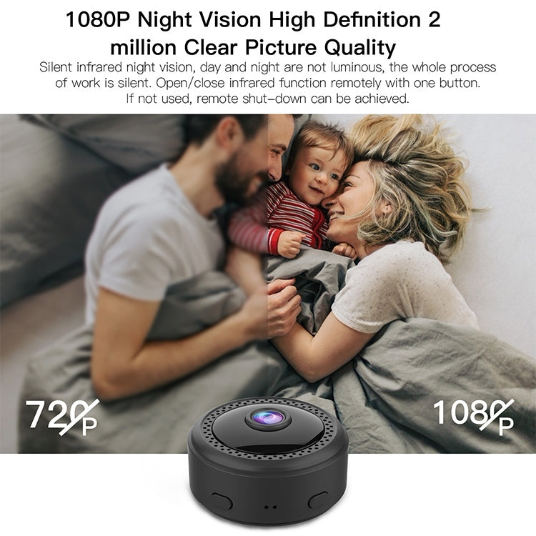 W12 Mini 1080P HD Wireless Camera, Support Non-light Infrared Night Vision / Motion Detection
