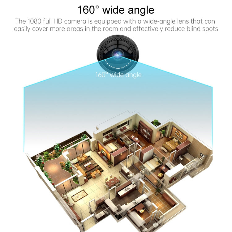 W12 Mini 1080P HD Wireless Camera, Support Non-light Infrared Night Vision / Motion Detection