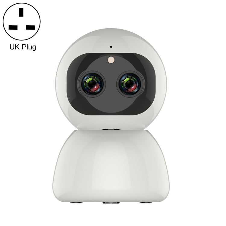 YT48 HD Wireless Indoor Network Shaking Head Binocular Camera, Support Motion Detection & Infrared Night Vision & Micro SD Card,