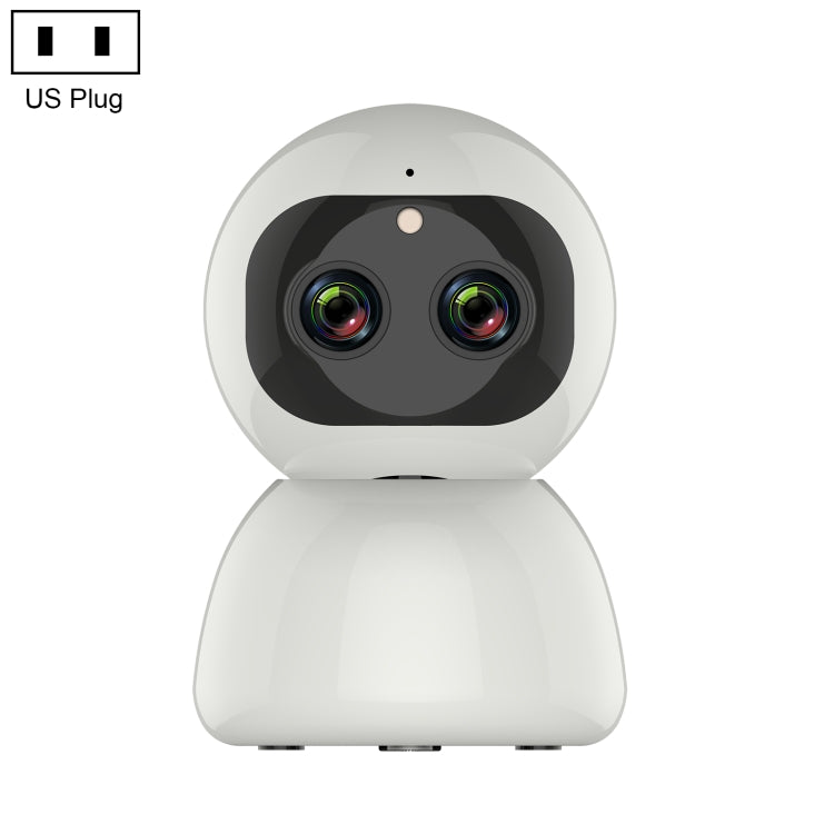 YT48 HD Wireless Indoor Network Shaking Head Binocular Camera, Support Motion Detection & Infrared Night Vision & Micro SD Card,