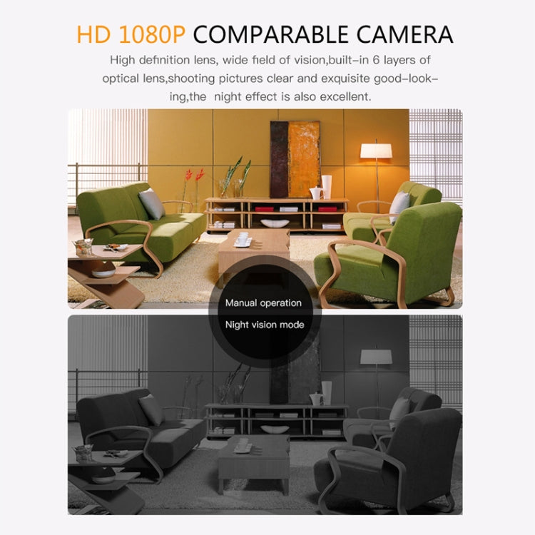 H11 Mini HD APP 1080P 120 Degree Wide Angle Wearable Smart Wireless WiFi Surveillance Camera, Support No Light Infrared Night Vision & Motion Detection Recording & Photograph & Loop Recording