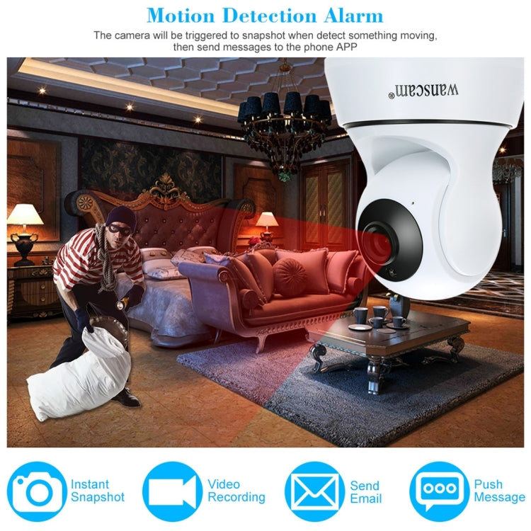 Wanscam HW0036 1.0MP 720P 1/4 inch PTZ P2P WiFi IP Camera, Support Motion Detection / Night Vision, IR Distance: 10m(White)