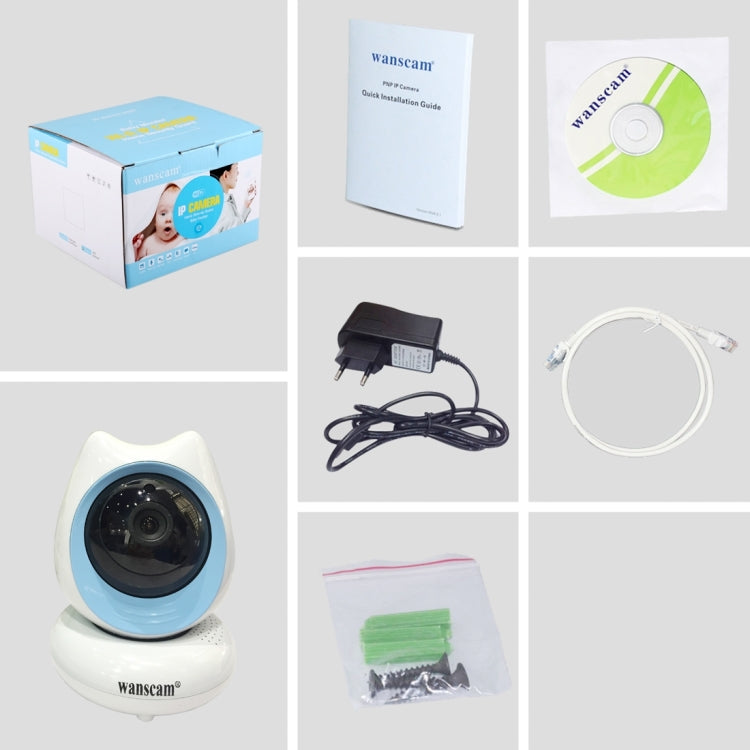 Wanscam HW0048 Baby Monitor 1.0MP 720P 1/4 inch PTZ P2P WiFi IP Camera, Support Motion Detection / Night Vision, IR Distance: 10m
