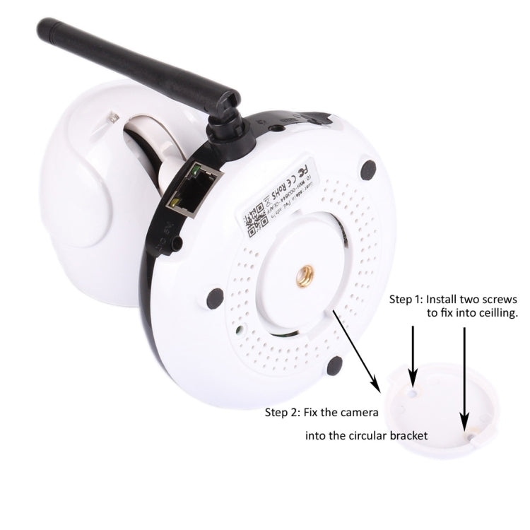 Wanscam HW0049 1.0MP 720P 1/4 inch PTZ P2P WiFi IP Camera, Support Motion Detection / Night Vision, IR Distance: 10m(White)