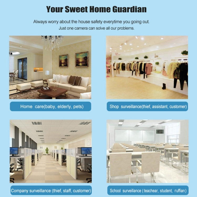 Wanscam HW0049 1.0MP 720P 1/4 inch PTZ P2P WiFi IP Camera, Support Motion Detection / Night Vision, IR Distance: 10m(White)