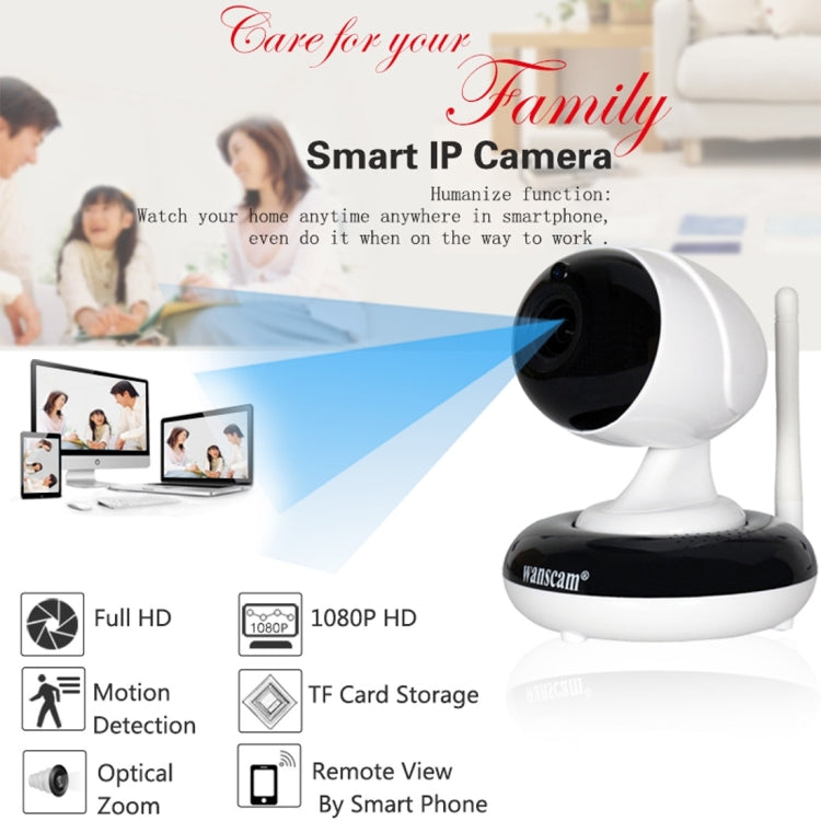 Wanscam HW0051-2 1.0MP 720P 1/4 inch PTZ P2P WiFi IP Camera, Support Motion Detection / Night Vision, IR Distance: 10m(White)