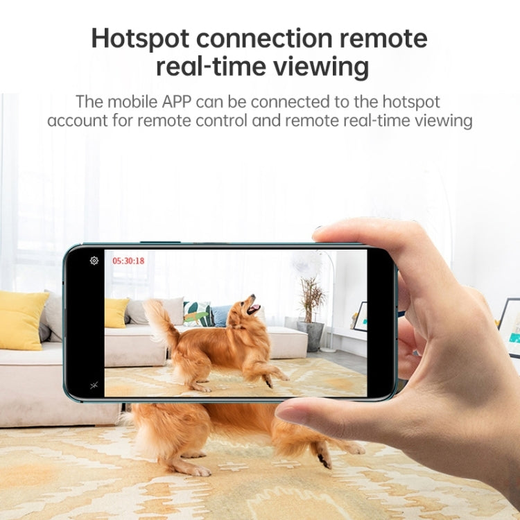 W8 1080P WiFi Mini Camera Baby Monitor, Support 150 Degrees Wide Angle & Motion Detection & Infrared Night Vision & Mobile APP Control