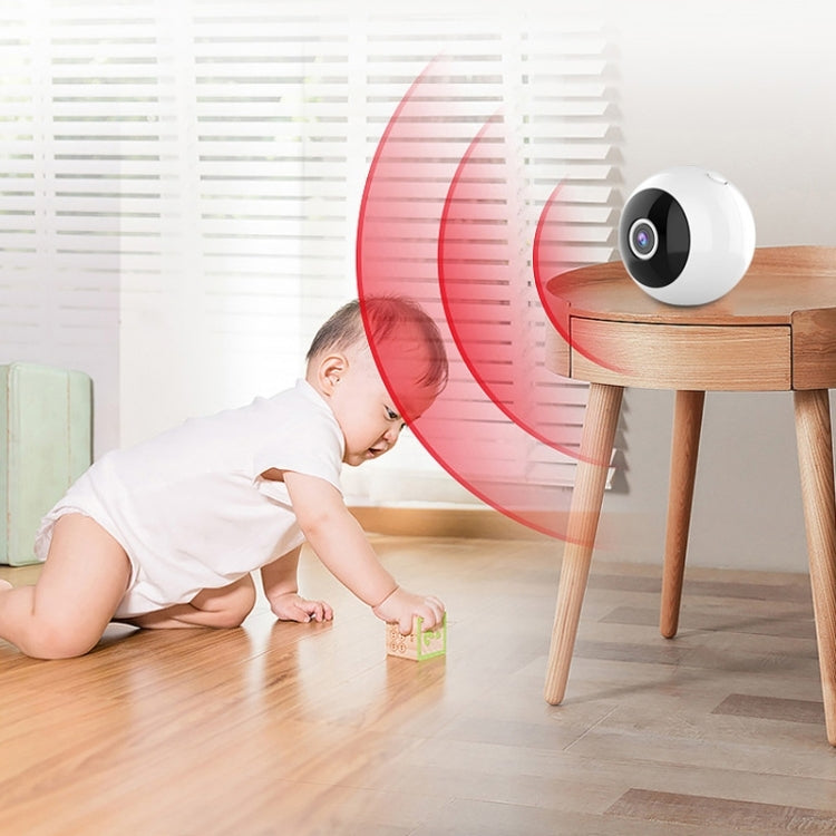 W8 1080P WiFi Mini Camera Baby Monitor, Support 150 Degrees Wide Angle & Motion Detection & Infrared Night Vision & Mobile APP Control