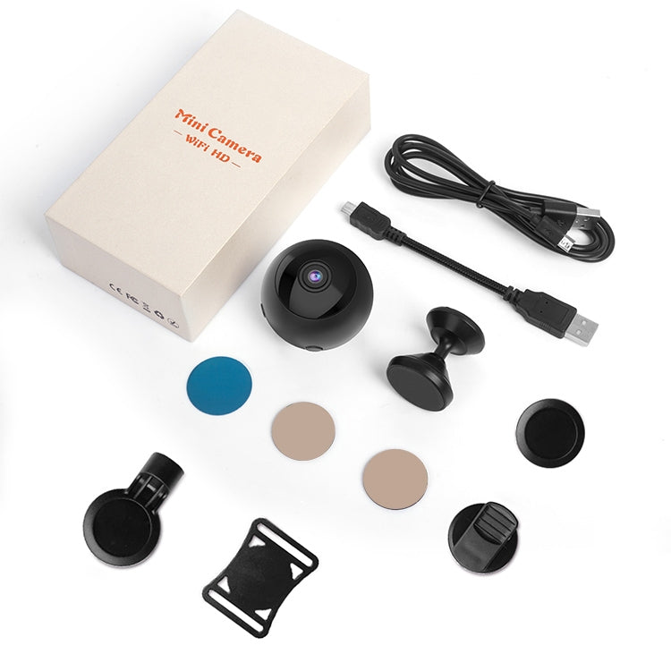 W8 1080P WiFi Mini Camera Baby Monitor, Support 150 Degrees Wide Angle & Motion Detection & Infrared Night Vision & Mobile APP Control