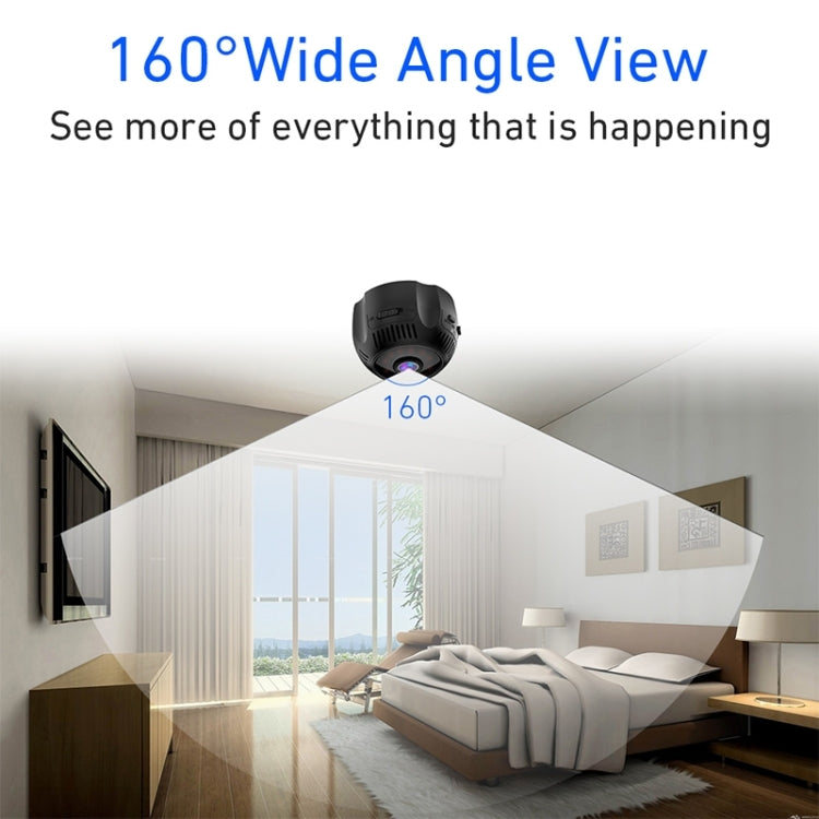 X7 1080P HD Smart Mini Wireless Network Camera, Support 160 Degrees Wide Angle & Motion Detection & Infrared Night Vision & TF Card