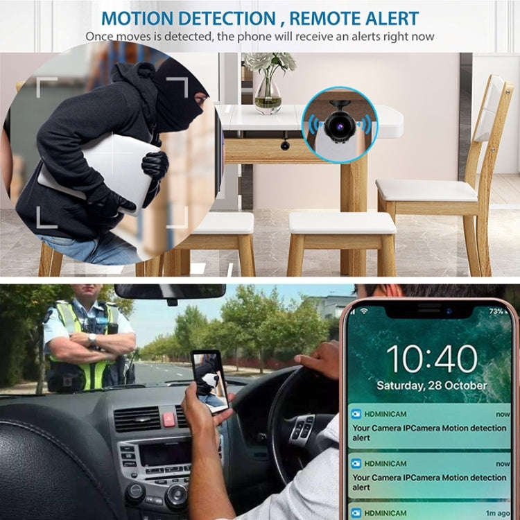 X7 1080P HD Smart Mini Wireless Network Camera, Support 160 Degrees Wide Angle & Motion Detection & Infrared Night Vision & TF Card