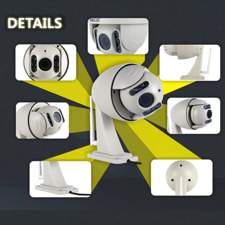Wanscam HW0045 2.0MP 720P 1/2.7 inch 5x Optical Zoom Lens Waterproof WiFi IP PTZ Dome Camera,  Night Vision / Motion Detection, IR Distance: 80m