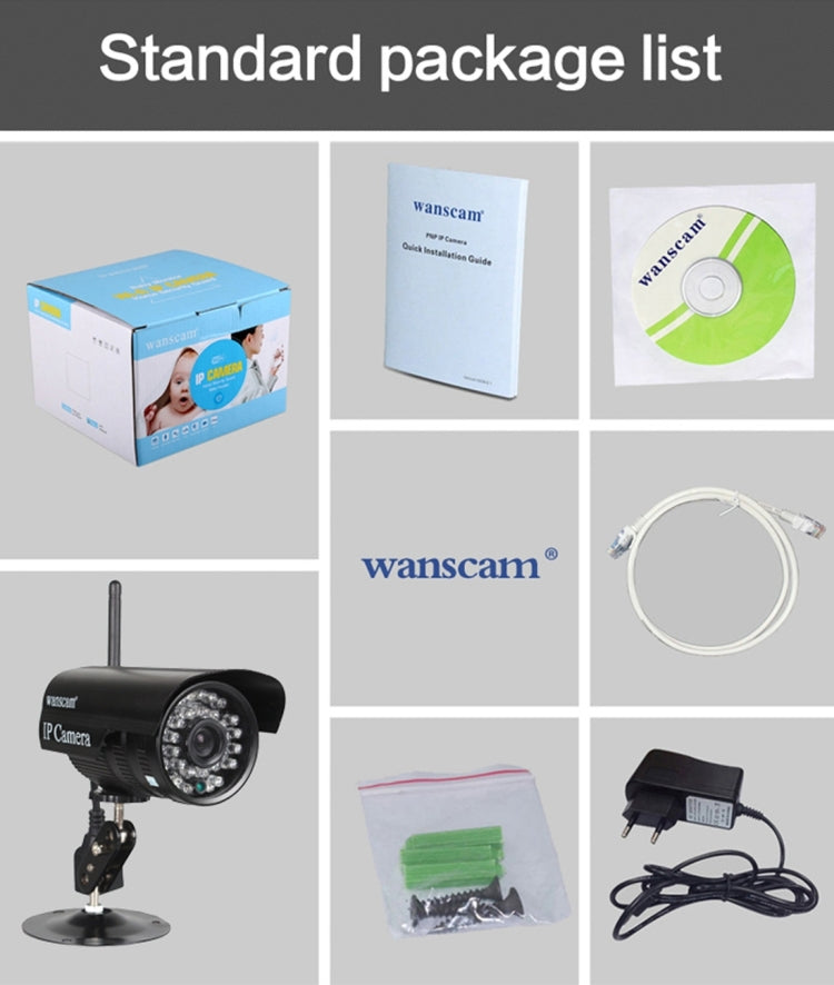 Wanscam HW0052 4.0MP 720P 1/4 inch PTZ P2P WiFi IP Bullet Camera, Support Night Vision / Motion Detection, IR Distance: 20m